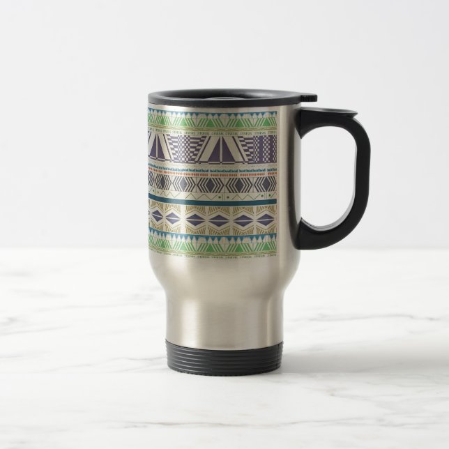 Térmica Caneca asteca colorida e original da arte (Direita)
