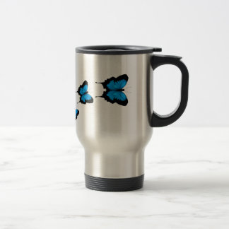 Térmica Caneca azul da borboleta