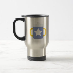 Térmica caneca azul-estrela