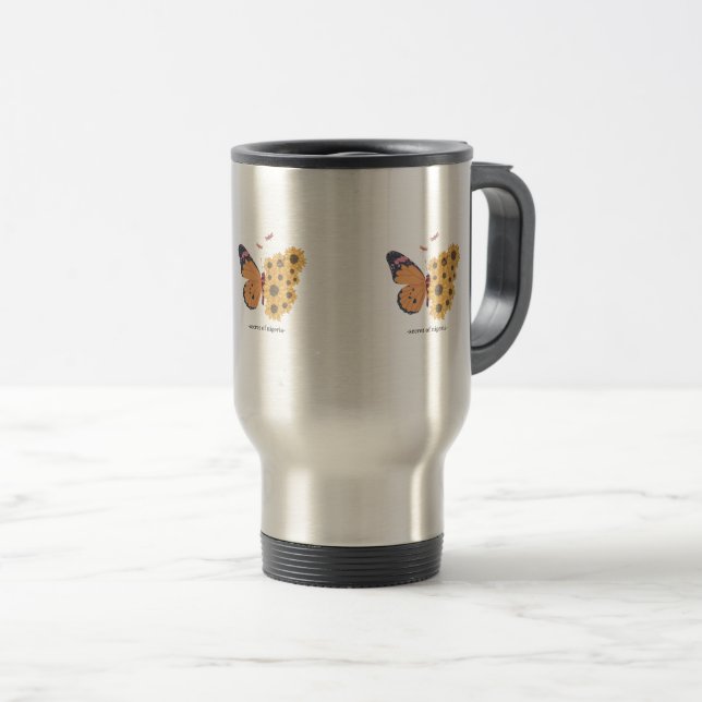 Térmica Caneca Borboleta (Frente Esquerda)