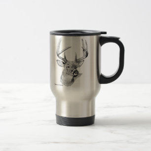 Térmica caneca Branco-atada dos cervos