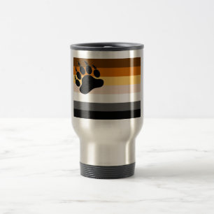 Térmica Caneca com a Bandeira do Orgulho Gay Bear com a Pa