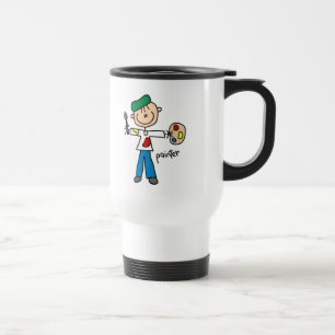 Térmica Caneca com Desenho de Boneco de Pau de Pintor