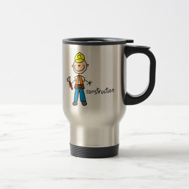 Térmica Caneca com Desenho de Pau de Construção (Direita)