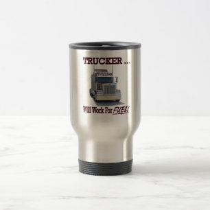 Térmica Caneca com o "camionista. Trabalhará para o