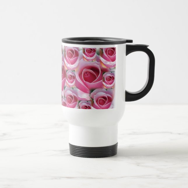 Térmica Caneca cor-de-rosa dos rosas (Direita)