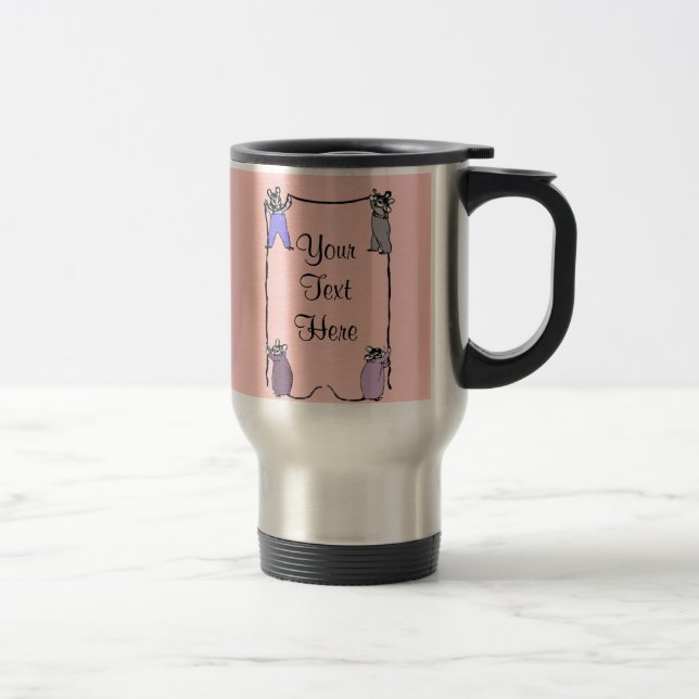 Térmica Caneca customizável do amor do rato (Direita)
