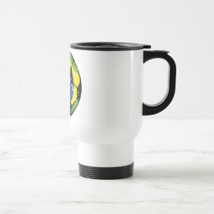 Térmica Caneca da bola de futebol de Brasil