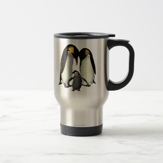 Térmica Caneca da família do pinguim (Direita)