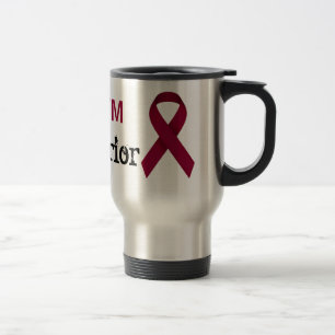 Térmica Caneca da fita da consciência de Borgonha para a