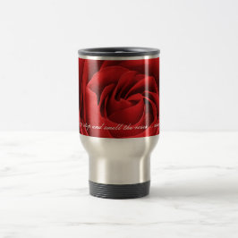Térmica Caneca da flor da rosa vermelha