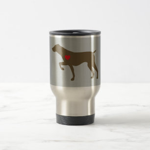 Térmica Caneca da viagem ao trabalho do cão do logotipo