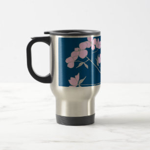 Térmica Caneca das flores da madeira do cão do Dogwood