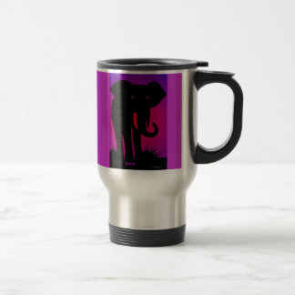 Térmica Caneca de aço inoxidável Eyed rosa do elefante