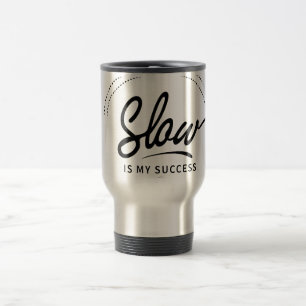 Térmica Caneca de Arte de Vivência Lenta Preto e Branco Mi