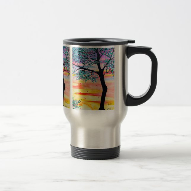 Térmica Caneca de árvore arte infantil (Direita)