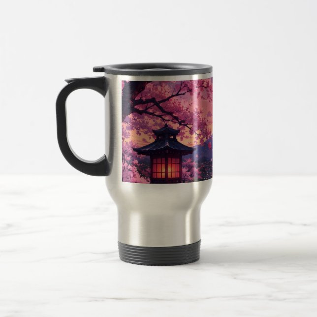 Térmica Caneca de Café Anime Flor de Cerejeira (Esquerda)