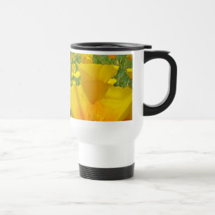 Térmica Caneca de Café California Dreamin' Papoulas Laranj