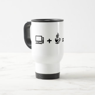 Térmica Caneca de café com código de programador engraçado