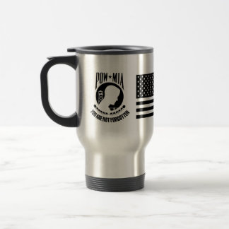 Térmica Caneca de café da BANDEIRA de POWMIA EUA