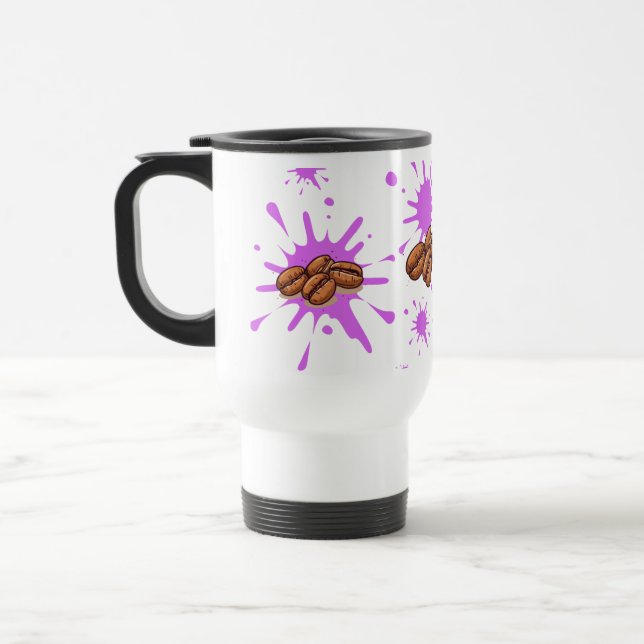 Térmica Caneca de Café de Motivação Matinal | Café Roxo Fo (Esquerda)