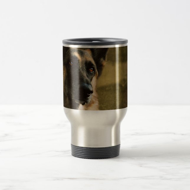 Térmica Caneca de café do german shepherd (Centro)