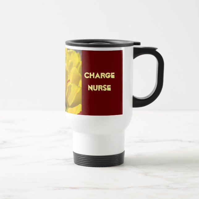 Térmica Caneca de Café Enfermeira Chefe Flores de Tulipa A (Direita)