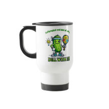 Caneca de café engraçada de pickleball, utensílios