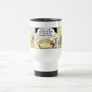 Térmica Caneca de café engraçada dos desenhos animados d