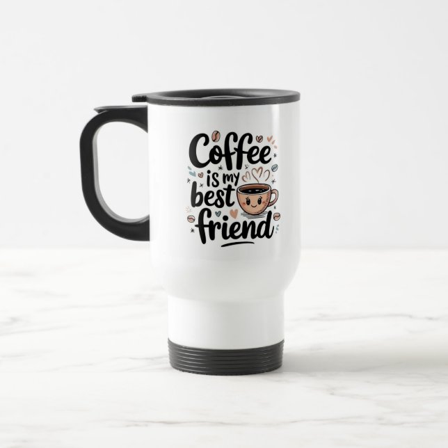 Térmica Caneca de Café Estética – Design Moderno e Tendênc (Esquerda)
