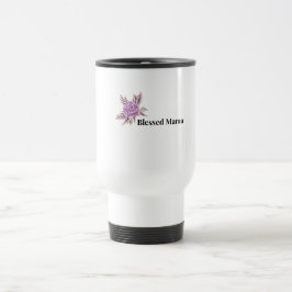 Térmica Caneca de Café Floral Mãe Abencoada