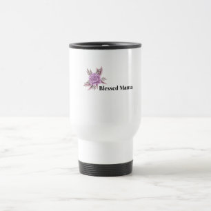 Térmica Caneca de Café Floral Mãe Abencoada