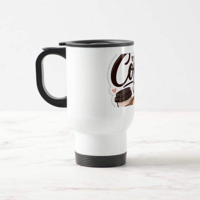 Térmica Caneca de café fofa (Esquerda)