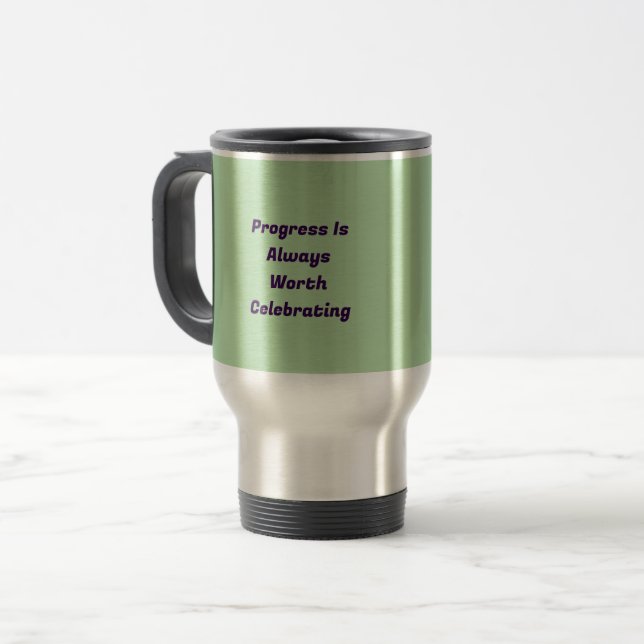 Térmica Caneca de Café Inspiradora Confiança (Frente Esquerda)