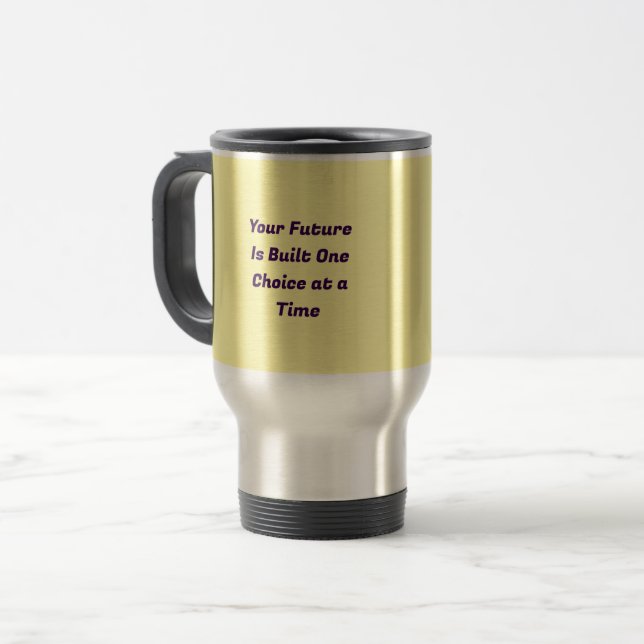 Térmica Caneca de Café Inspiradora Confiança (Frente Esquerda)