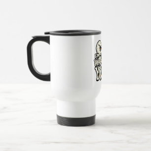 Térmica Caneca de Café Olhos Retrô Engraçados "ESTOU DE OL