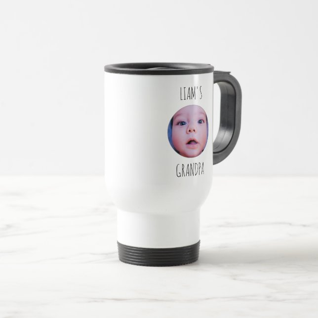 Térmica Caneca de Café Personalizada com Foto & Nome do Be (Frente Esquerda)