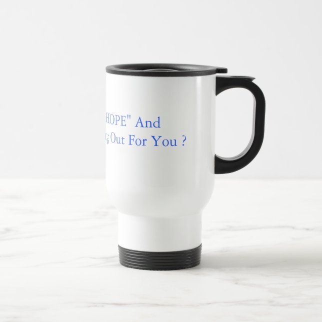 Térmica Caneca de café reusável da "ESPERANÇA" e da (Direita)