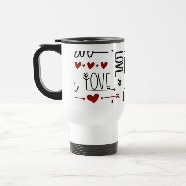 Térmica Caneca de Café Tipografia do Amor (Esquerda)