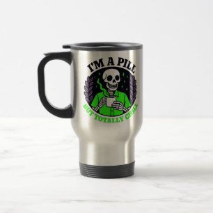 Térmica Caneca de Esqueleto Alegre em Verde Neon