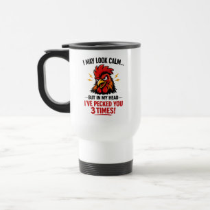 Térmica Caneca de Galo Engraçado para Colega de Trabalho