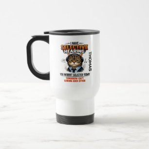 Térmica Caneca de Gato com Audição Seletiva Galo Engraça