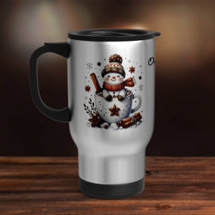 Térmica Caneca de Neve de Natal, Festividade de Cacau Quen