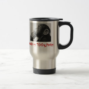 Térmica Caneca de pensamento do macaco