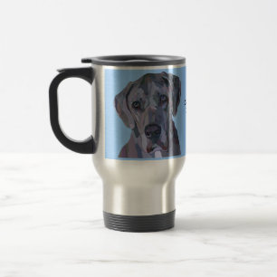 Térmica Caneca de prata de great dane Merle