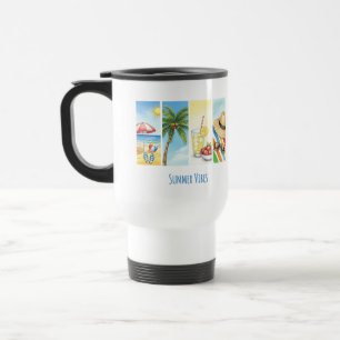 Térmica Caneca de Sublimação Vibrações de Verão Retrô na P