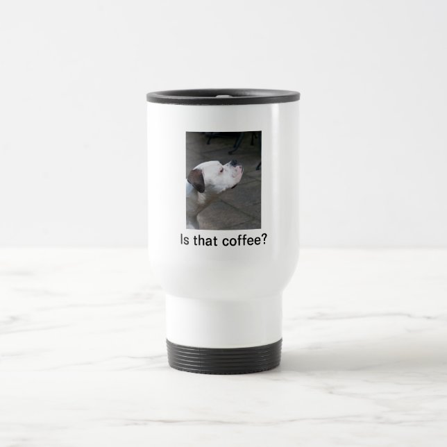 Térmica Caneca de viagem: Cão do pugilista (Centro)