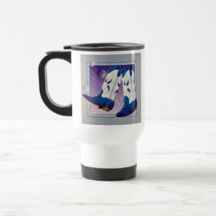 Térmica Caneca de viagem, copo - botas de vaqueiro