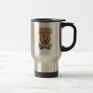 Térmica Caneca de Viagem/Deslocamento Cristã Jesus Ama Voc