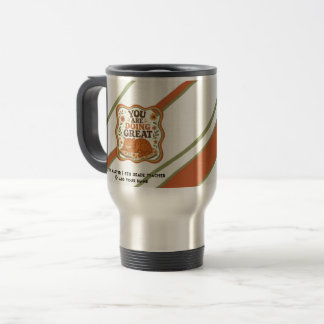 Térmica Caneca de Volta às Aulas com Gato Laranja Listrado
